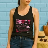 Howdy Kindergarten Teacher Rodeo Country Western Women's Tank Top thumb 2