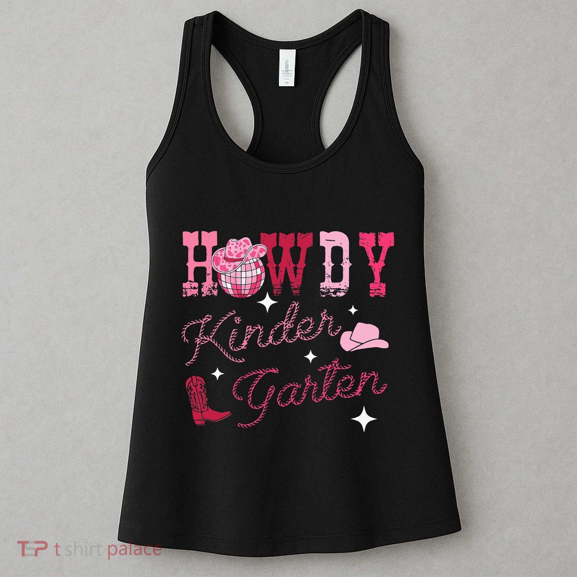 Howdy Kindergarten Teacher Rodeo Country Western Women's Tank Top