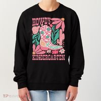 Howdy Kindergarten Western Kindergarten Vibe Teacher Cowgirl Women's Sweatshirt thumb 0