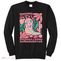 Howdy Kindergarten Western Kindergarten Vibe Teacher Cowgirl Sweatshirt thumb 0