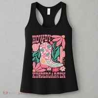 Howdy Kindergarten Western Kindergarten Vibe Teacher Cowgirl Women's Tank Top thumb 3