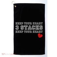 Heartbreak Keep Your Heart Three Stacks Golf Towel thumb 0