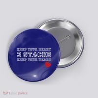 Heartbreak Keep Your Heart Three Stacks Button thumb 0