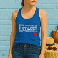 Heartbreak Keep Your Heart Three Stacks Women's Tank Top thumb 2
