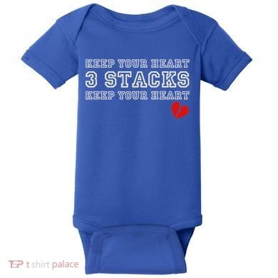 Heartbreak Keep Your Heart Three Stacks Baby Bodysuit