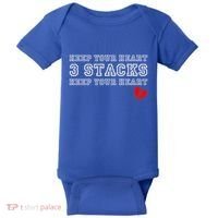 Heartbreak Keep Your Heart Three Stacks Baby Bodysuit thumb 0