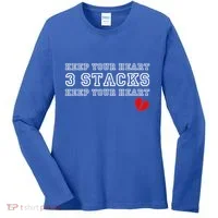 Heartbreak Keep Your Heart Three Stacks Women's Long Sleeve Shirt thumb 0