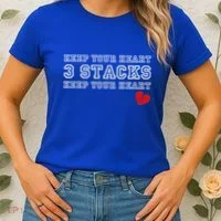 Heartbreak Keep Your Heart Three Stacks Women's T-Shirt thumb 2