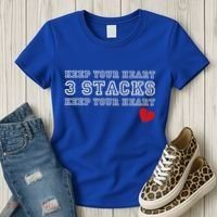 Heartbreak Keep Your Heart Three Stacks Women's T-Shirt thumb 3