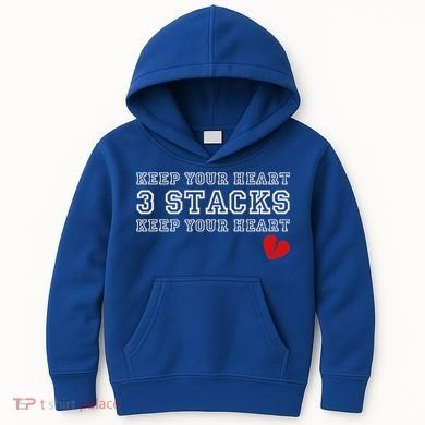 Heartbreak Keep Your Heart Three Stacks Kids Hoodie