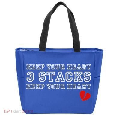 Heartbreak Keep Your Heart Three Stacks Tote Bag