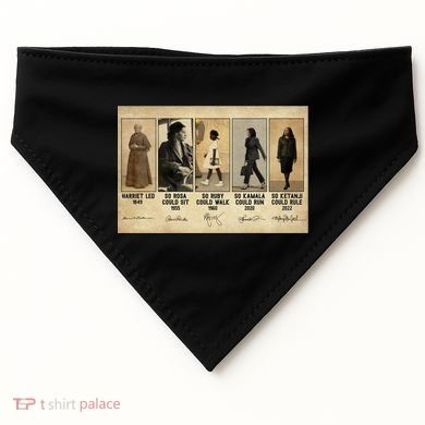 Harriet Led 1849 So Rosa Could Sit 1955 So Ru USA-Made Doggie Bandana
