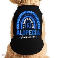 Hair Loss Areata Blue Lopecia Awareness Gift Doggie Tank thumb 0