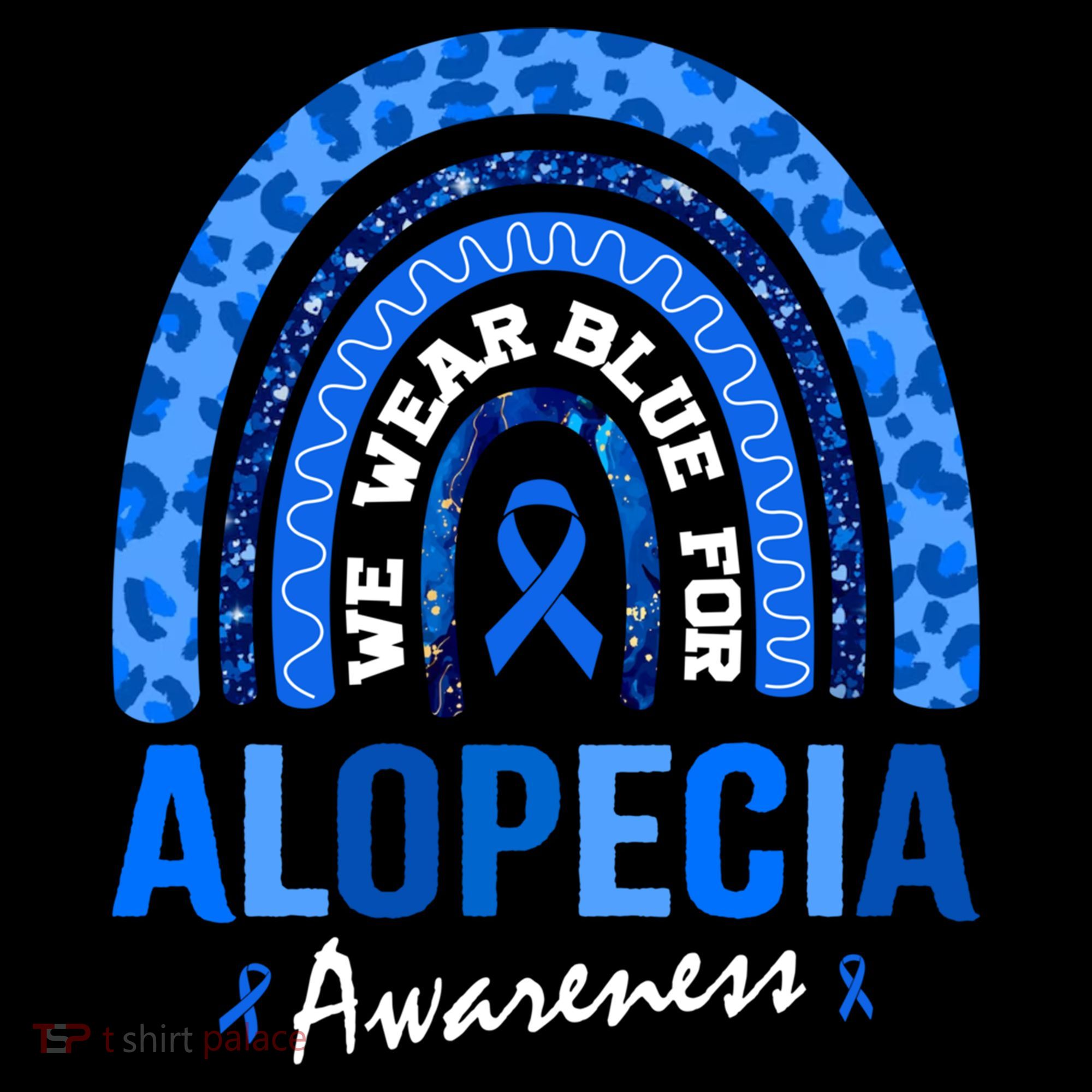 Hair Loss Areata Blue Lopecia Awareness Gift Coffee Mug