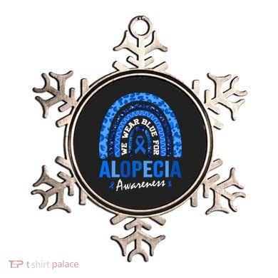 Hair Loss Areata Blue Lopecia Awareness Gift Ornament