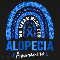 Hair Loss Areata Blue Lopecia Awareness Gift Ornament thumb 1