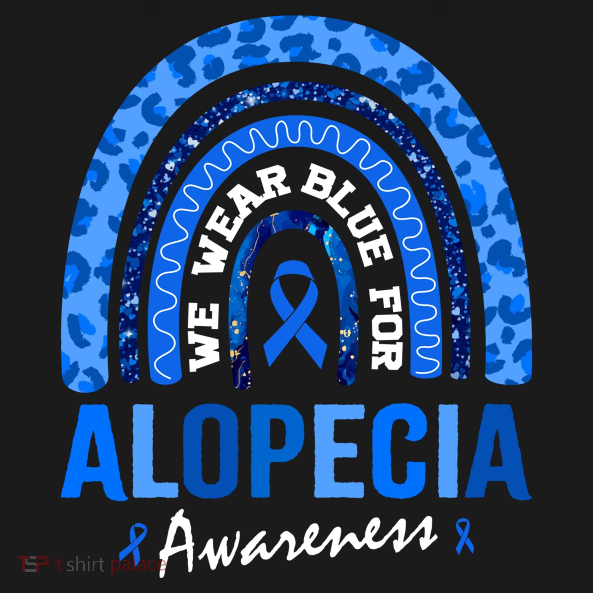 Hair Loss Areata Blue Lopecia Awareness Gift Ornament