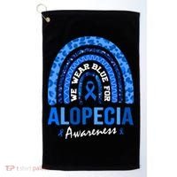 Hair Loss Areata Blue Lopecia Awareness Gift Golf Towel thumb 0