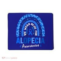 Hair Loss Areata Blue Lopecia Awareness Gift Mousepad thumb 0