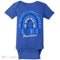 Hair Loss Areata Blue Lopecia Awareness Gift Baby Bodysuit thumb 0
