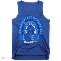Hair Loss Areata Blue Lopecia Awareness Gift Tank Top thumb 0