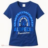 Hair Loss Areata Blue Lopecia Awareness Gift Women's T-Shirt thumb 0