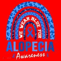 Hair Loss Areata Blue Lopecia Awareness Gift Santa Hat thumb 1