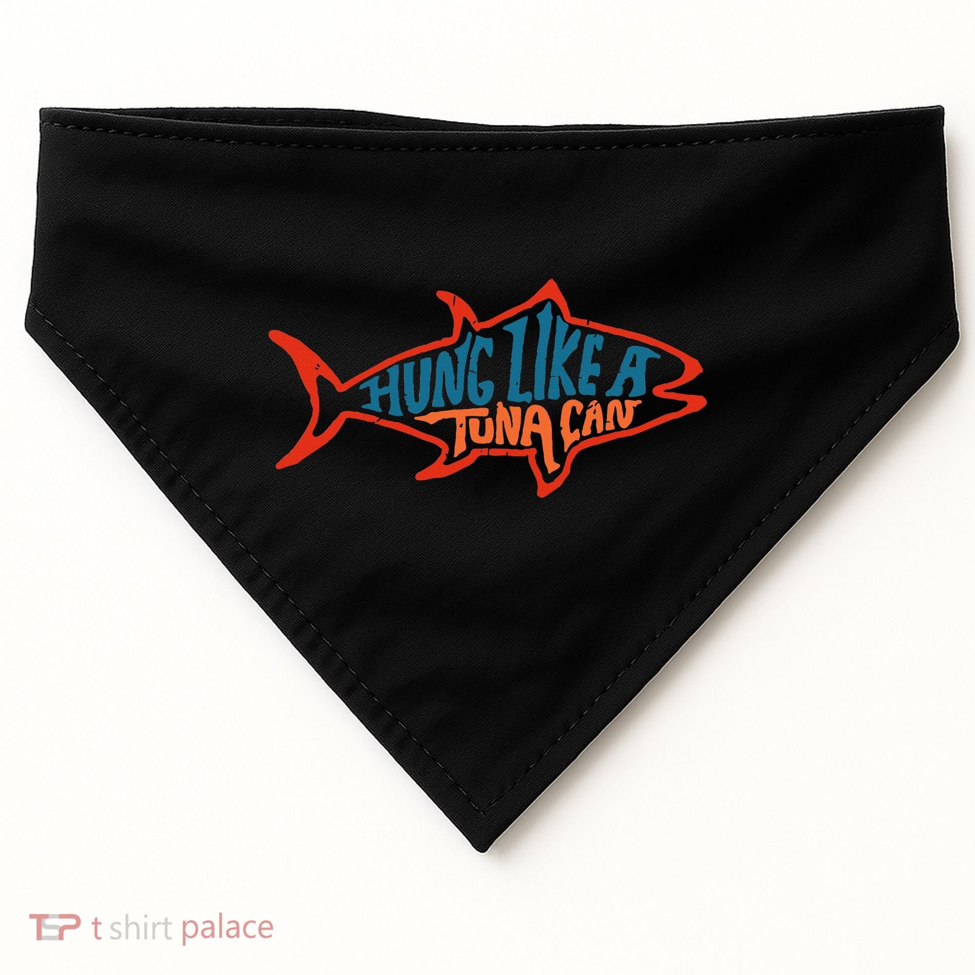 Hung Like A Tuna Can Funny Retro USA-Made Doggie Bandana