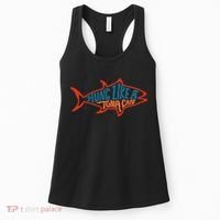 Hung Like A Tuna Can Funny Retro Women's Tank Top thumb 0