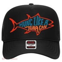 Hung Like A Tuna Can Funny Retro Hat thumb 0