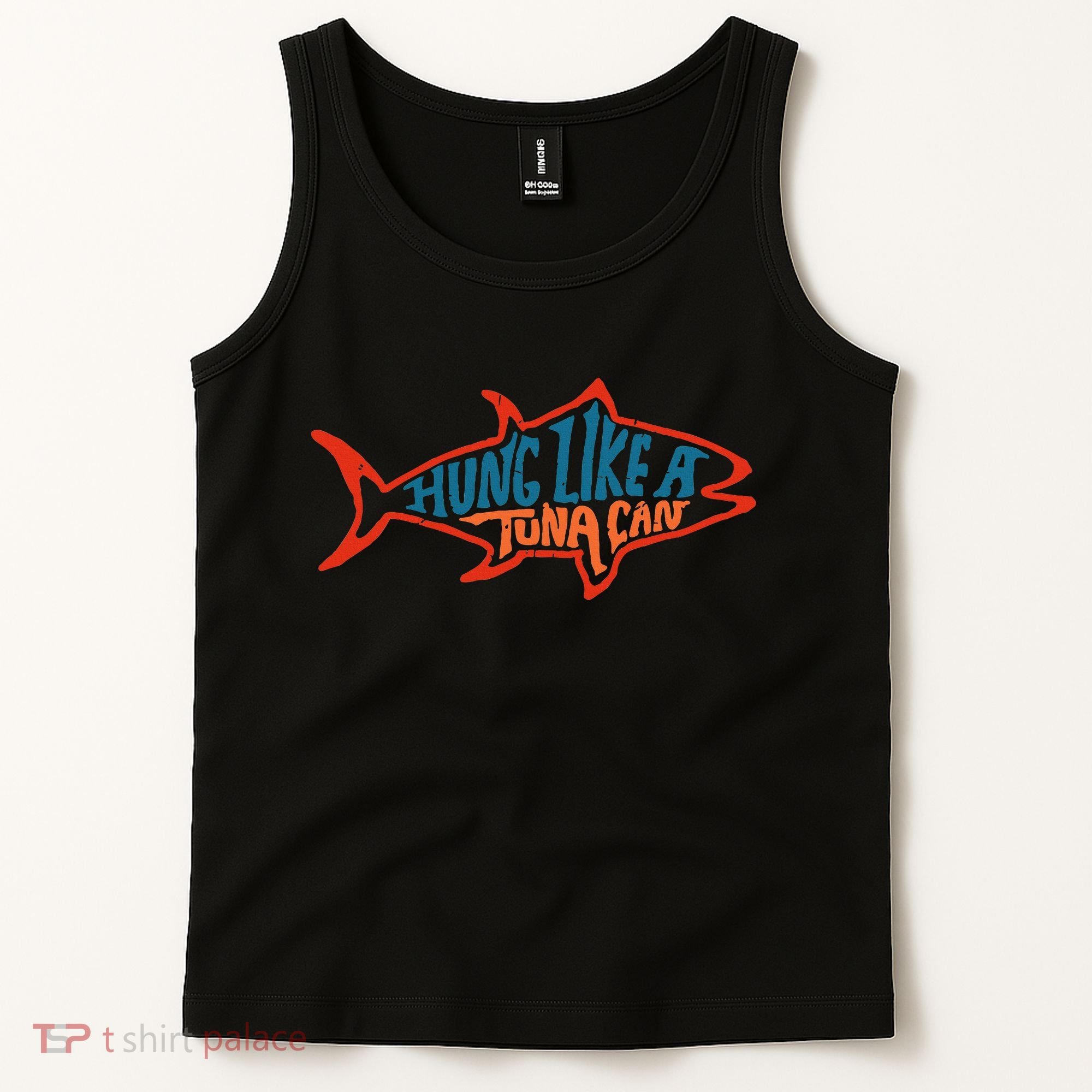 Hung Like A Tuna Can Funny Retro Tank Top