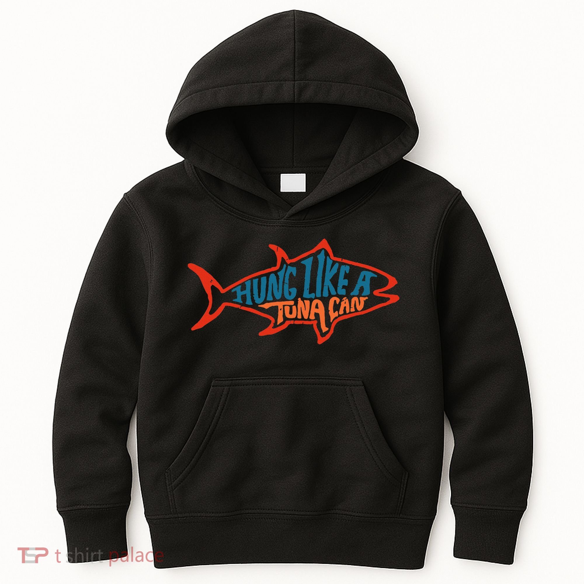 Hung Like A Tuna Can Funny Retro Kids Hoodie