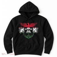 Hungary Lions And Eagle Symbol Hungarian Flag Hoodie thumb 0