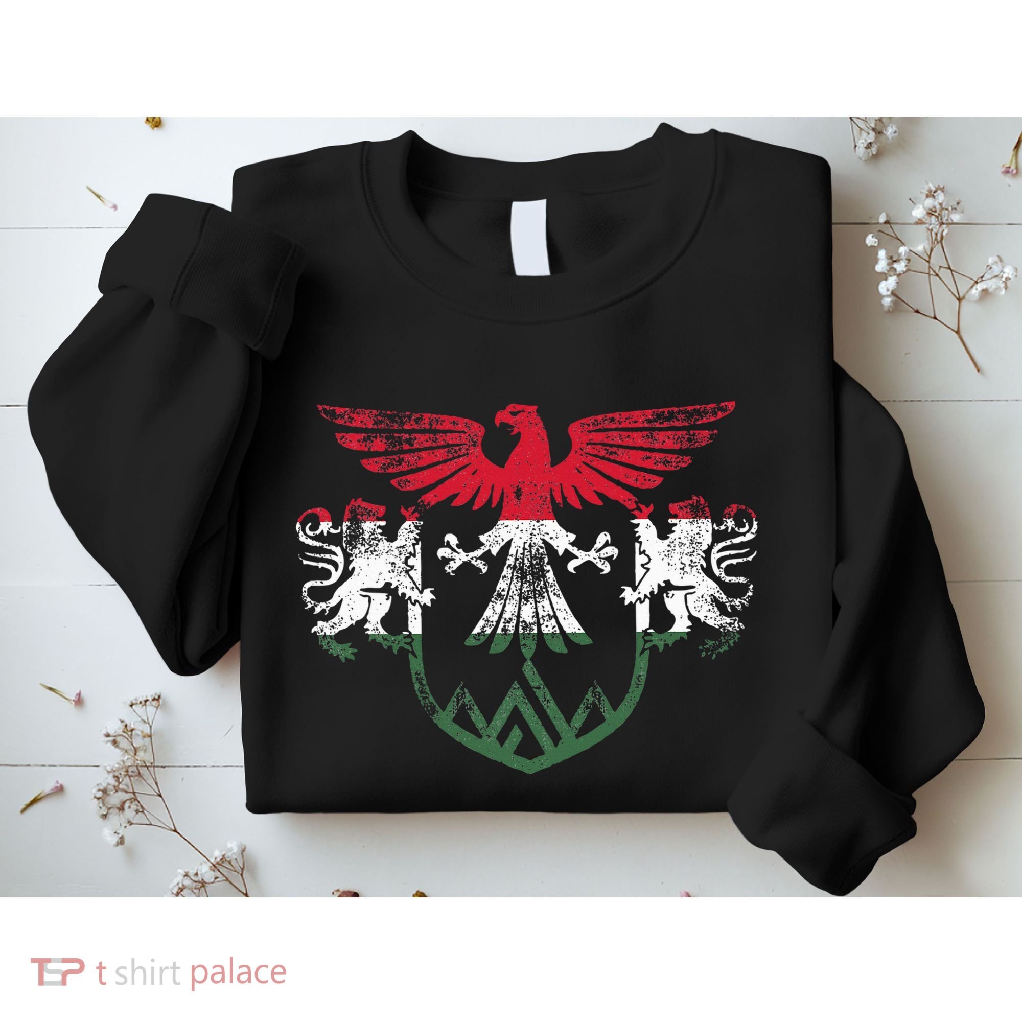 Hungary Lions And Eagle Symbol Hungarian Flag Sweatshirt