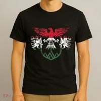 Hungary Lions And Eagle Symbol Hungarian Flag T-Shirt thumb 3