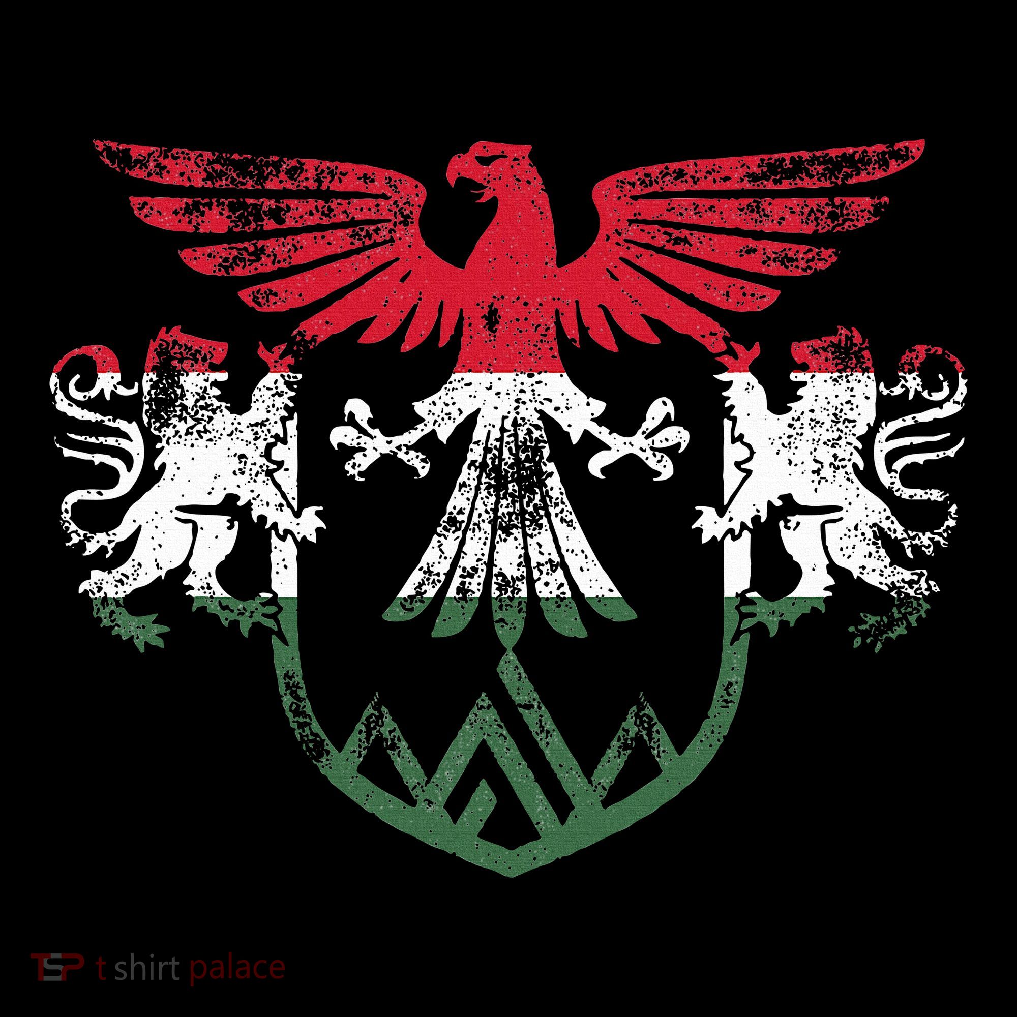 Hungary Lions And Eagle Symbol Hungarian Flag Women's Hoodie