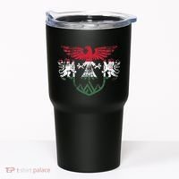 Hungary Lions And Eagle Symbol Hungarian Flag Tumbler thumb 0