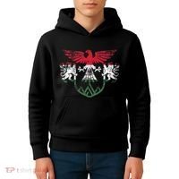 Hungary Lions And Eagle Symbol Hungarian Flag Kids Hoodie thumb 4