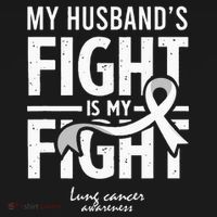 Husband Lung Cancer Awareness Survivor Support Son Daughter Tank Top thumb 6