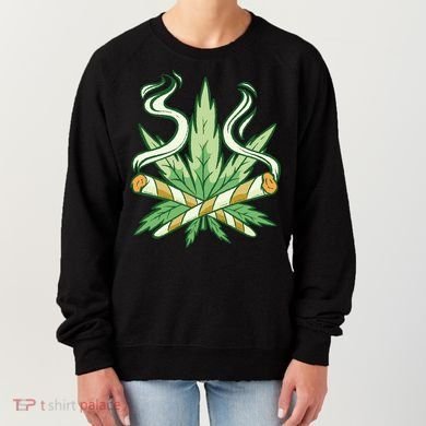 Hemp Leaf Cross Joint Women's Sweatshirt
