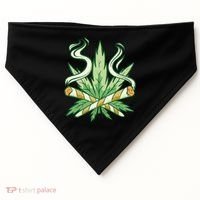 Hemp Leaf Cross Joint USA-Made Doggie Bandana thumb 0