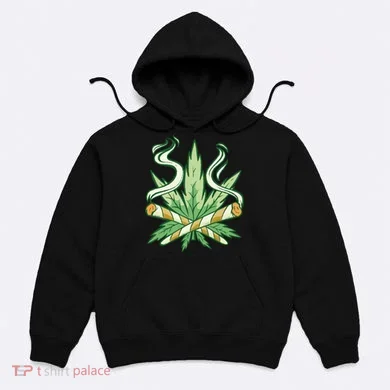 Hemp Leaf Cross Joint Hoodie
