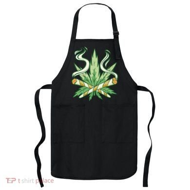 Hemp Leaf Cross Joint Apron