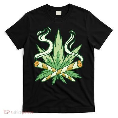 Hemp Leaf Cross Joint T-Shirt
