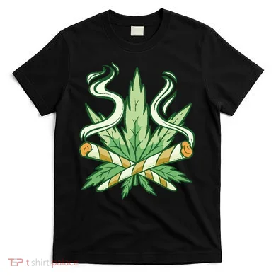 Hemp Leaf Cross Joint T-Shirt