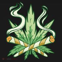Hemp Leaf Cross Joint T-Shirt thumb 7