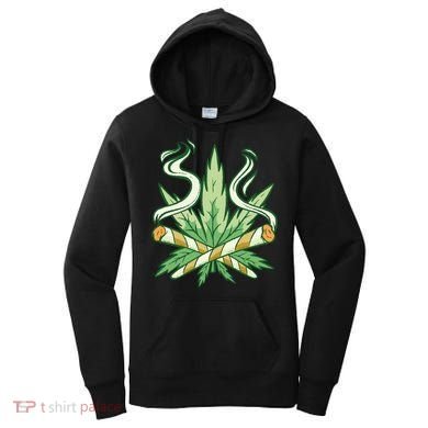 Hemp Leaf Cross Joint Women's Hoodie