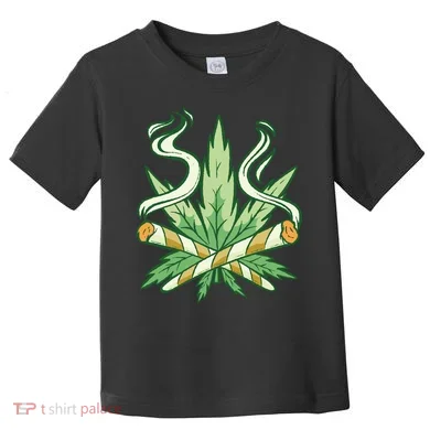 Hemp Leaf Cross Joint Toddler T-Shirt