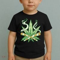 Hemp Leaf Cross Joint Toddler T-Shirt thumb 2