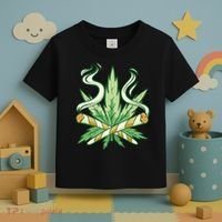 Hemp Leaf Cross Joint Toddler T-Shirt thumb 3